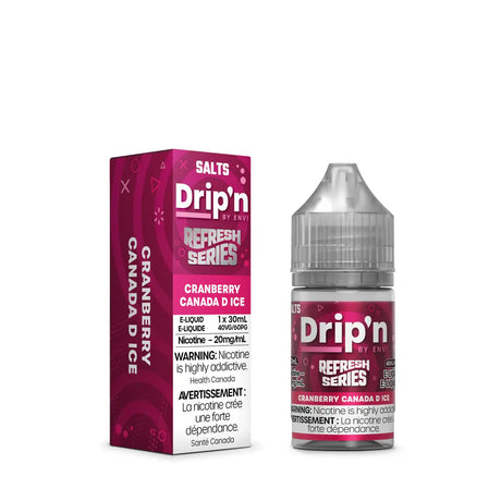 Cranberry Canada D Ice by Drip'n Envi Refresh - Salt Nic Vape Juice - Vapeshop Mania