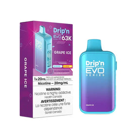 Drip'n EVO 63K - Grape Ice - Disposable Vape - Vapeshop Mania