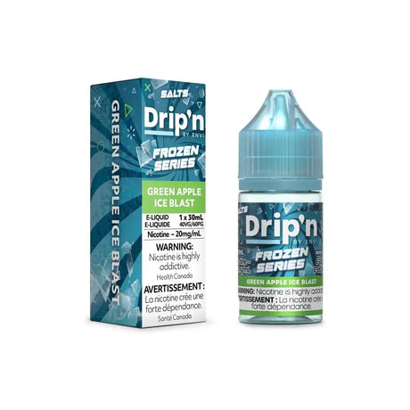 Drip'n Frozen - Green Apple Ice Blast - 30mL Salt Nic E-Liquid - Salt Nic E-Liquid - Vapeshop Mania