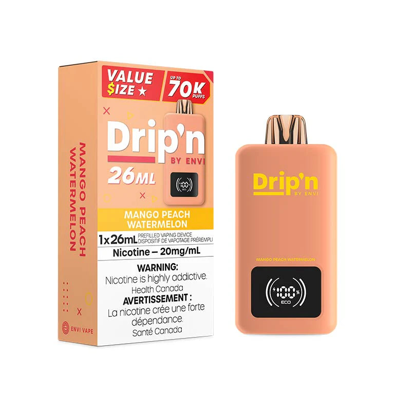 Drip'n by Envi 70K Disposable - Mango Peach Watermelon
