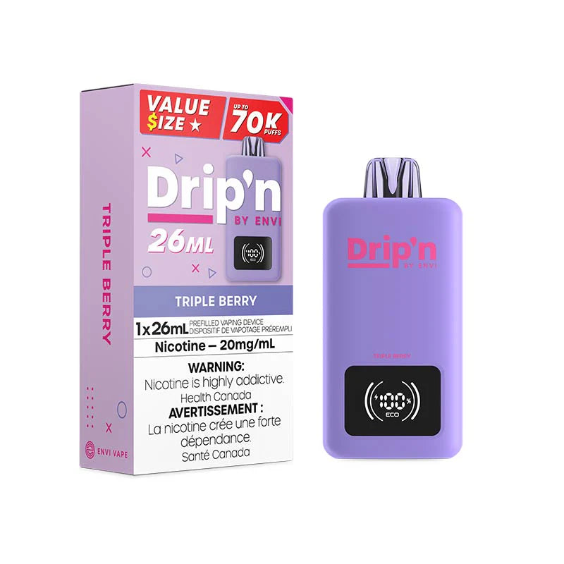 Drip'n by Envi 70K Disposable - Triple Berry