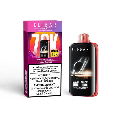 ELF Bar MoonNight 70K - Pomegranate Burst - Vape jetable - Vapeshop Mania