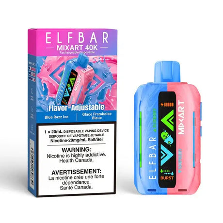 Elfbar MixArt 40K - Blue Razz Ice - Vape jetable - Vapeshop Mania