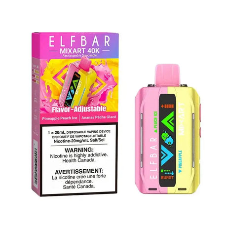 Elfbar MixArt 40K - Ananas-Pêche glacée - Vape jetable - Vapeshop Mania