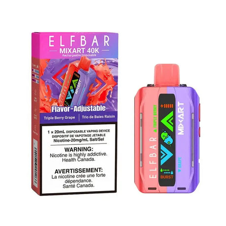 Elfbar MixArt 40K - Triple Berry Grape - Vape jetable - Vapeshop Mania