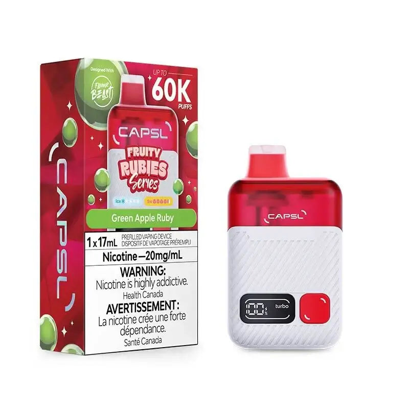 Flavour Beast CAPSL 60K - Fruity Rubies Green Apple Ruby