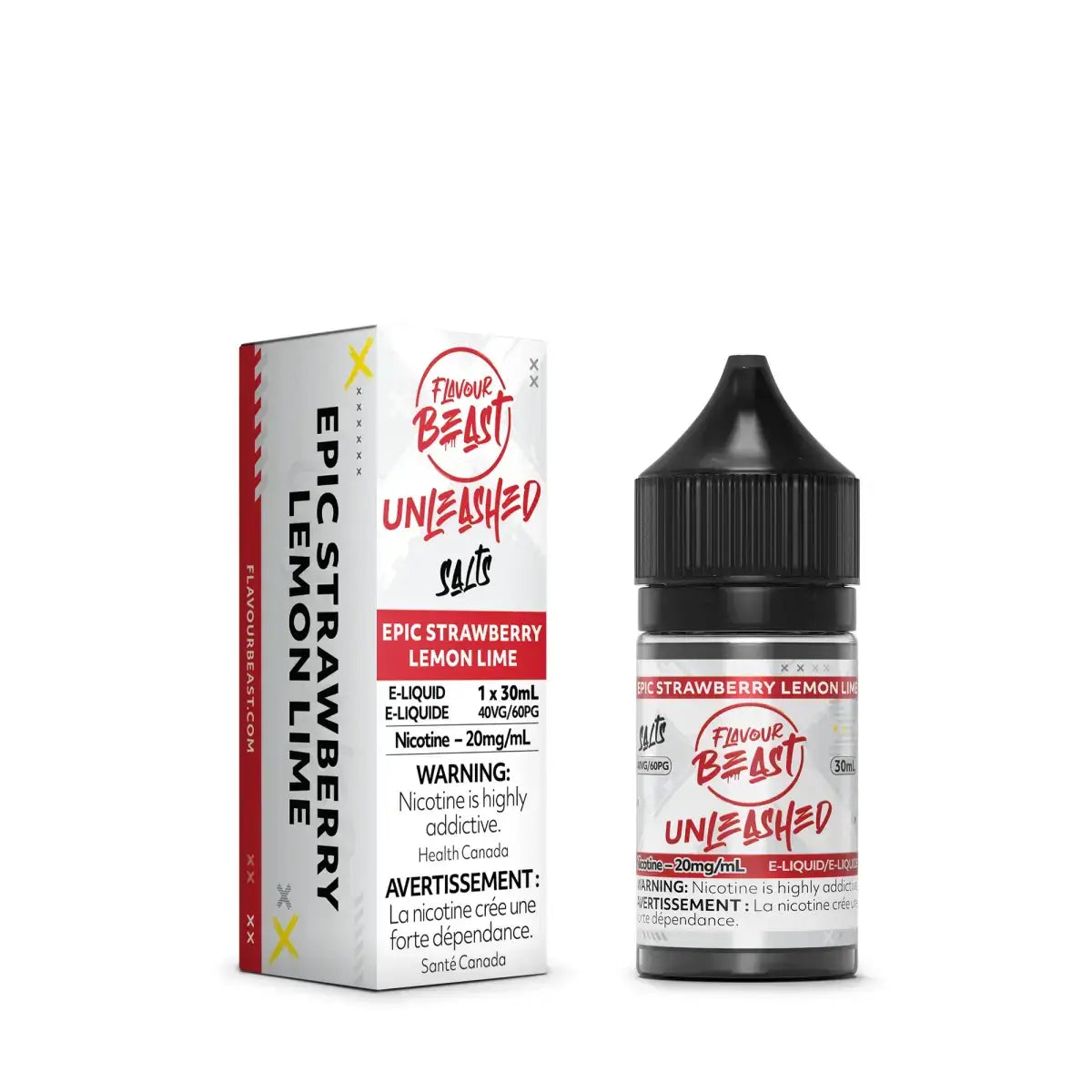Flavour Beast Epic - Strawberry Lemon Lime - Salt Nic E-Liquid