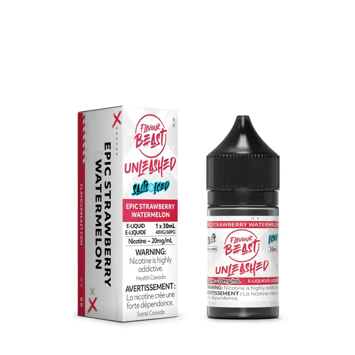 Flavour Beast Epic - Strawberry Watermelon Ice - Salt Nic E-Liquid