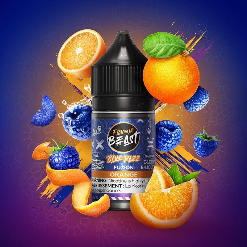 Flavour Beast Fuzion - Blue Razz Orange - Salt Nic E-Liquid