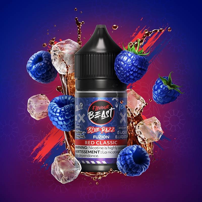 Flavour Beast Fuzion - Blue Razz Red Classic Ice - Salt Nic E-Liquid