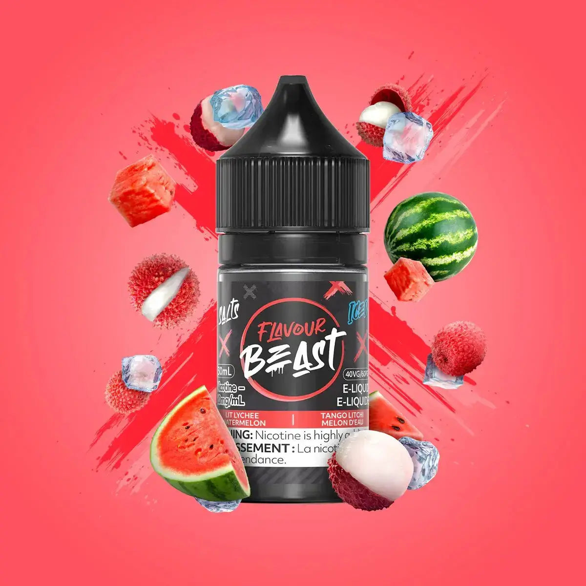 Flavour Beast - Lit Lychee Watermelon Ice - Salt Nic E-Liquid