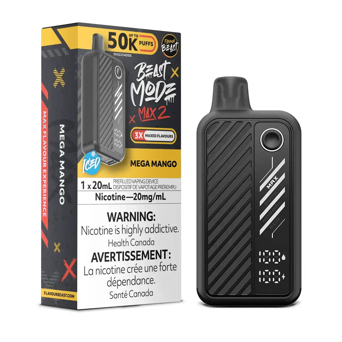 Flavour Beast Mode Max 2 50K - Mega Mango Ice