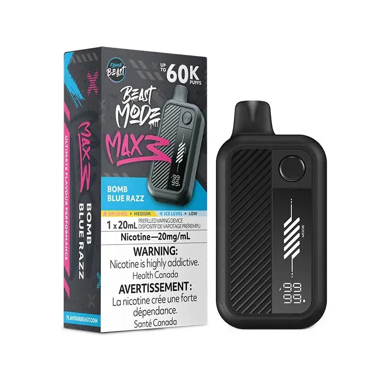 Flavour Beast Mode Max 3 60K - Bomb Blue Razz