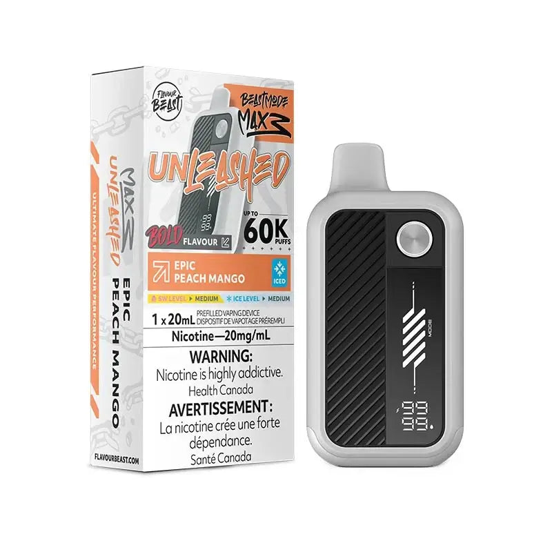Flavour Beast Mode Max 3 60K - Epic Peach Mango Iced