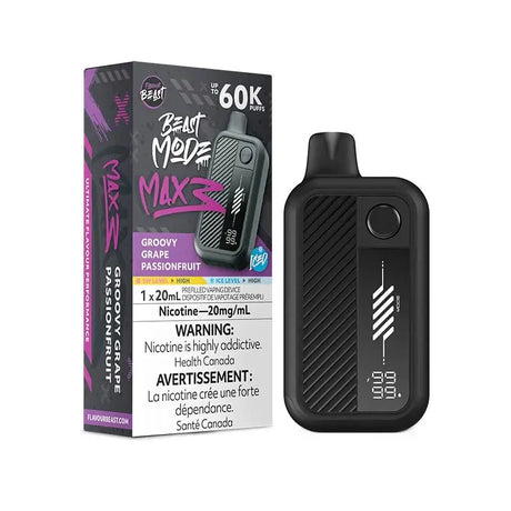 Flavour Beast Mode Max 3 60K - Groovy Grape Passionfruit Iced
