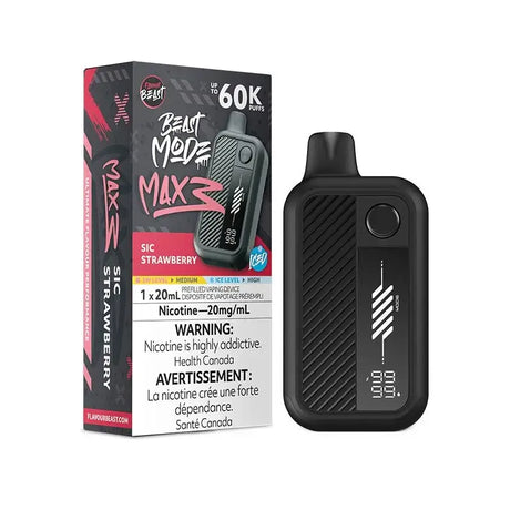 Flavour Beast Mode Max 3 60K - Sic Strawberry Iced