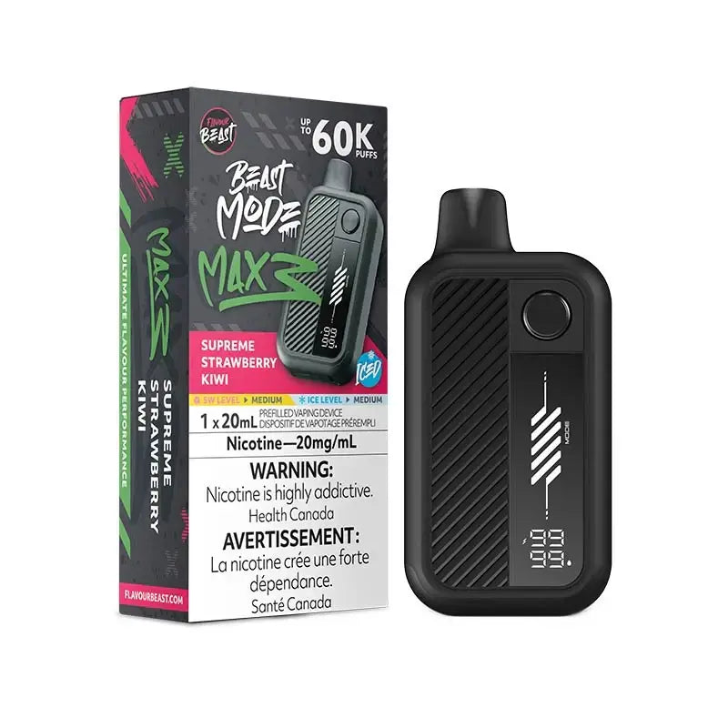 Flavour Beast Mode Max 3 60K - Supreme Strawberry Kiwi Iced