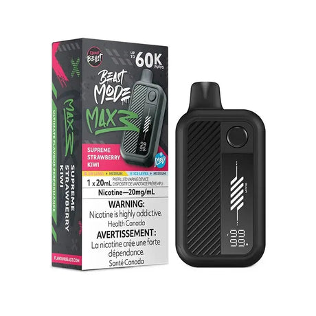 Flavour Beast Mode Max 3 60K - Supreme Strawberry Kiwi Iced