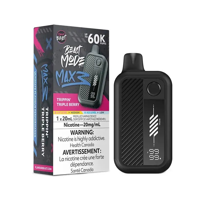Flavour Beast Mode Max 3 60K - Trippin' Triple Berry