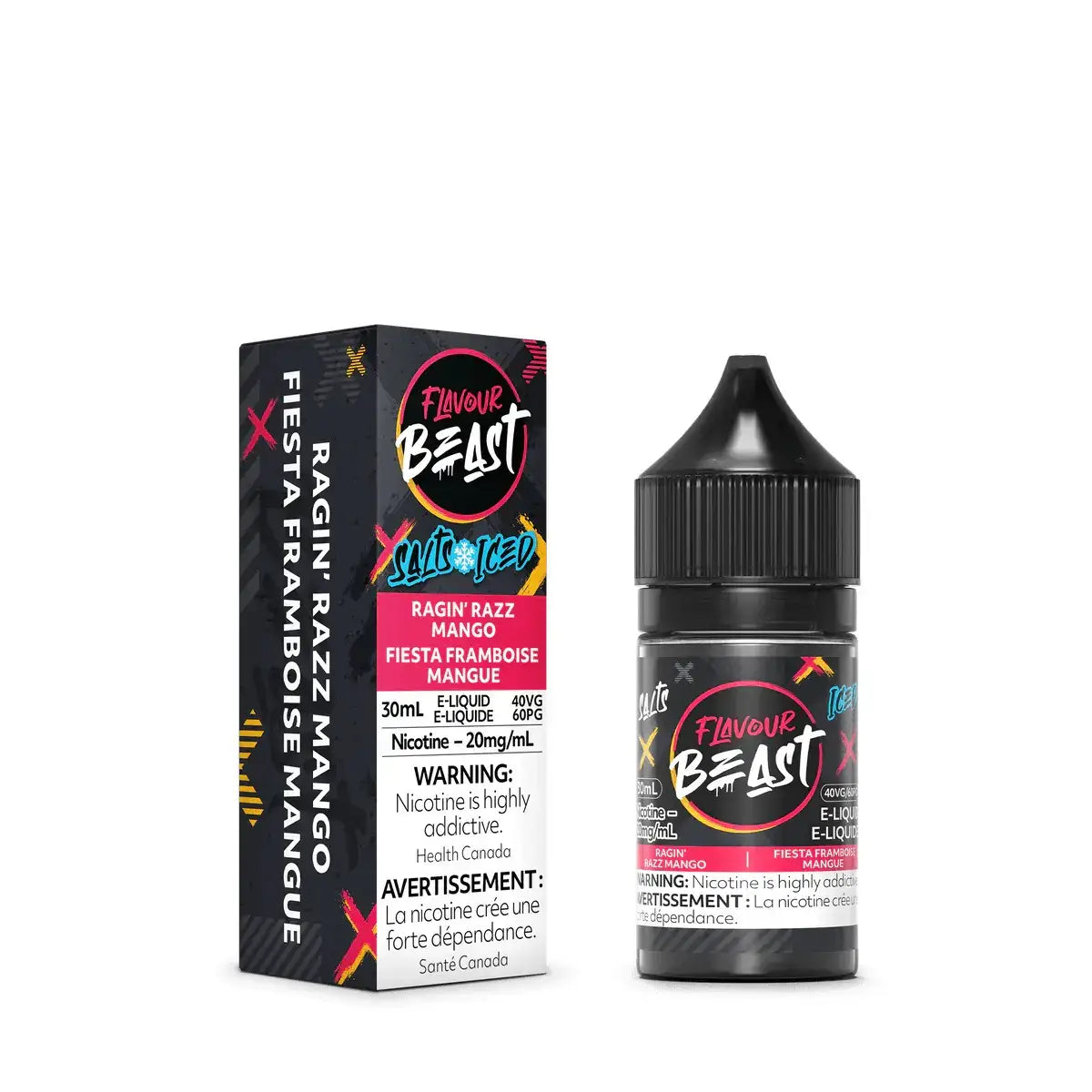 Flavour Beast - Ragin' Razz Mango Ice - Salt Nic E-Liquid