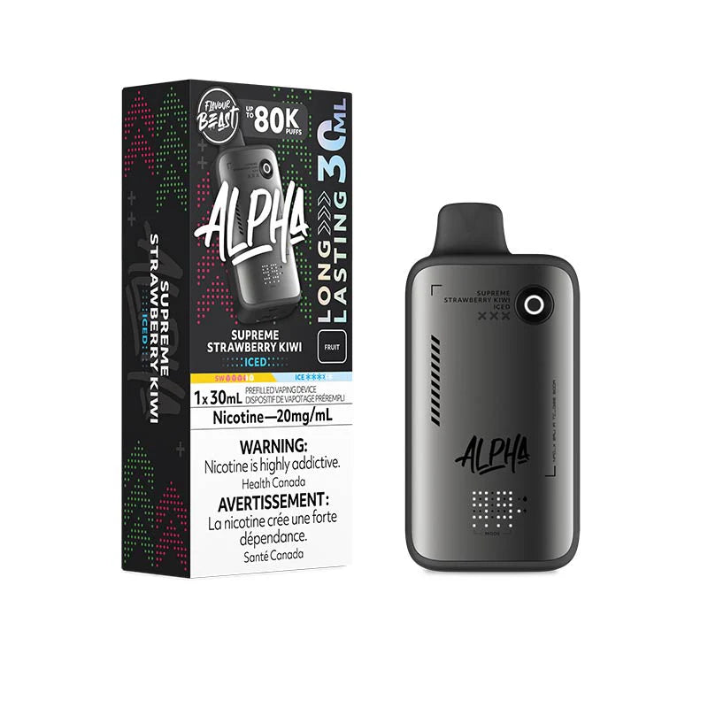 Flavour Beast Alpha 80K - Supreme Strawberry Kiwi Iced - Disposable Vape - Vapeshop Mania