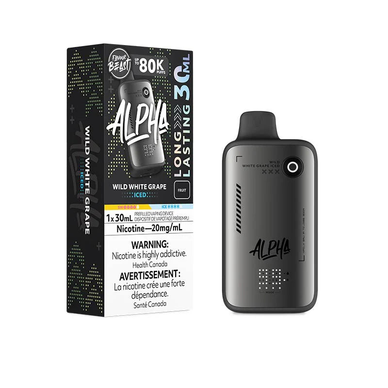 Flavour Beast Alpha 80K - Wild White Grape Iced - Disposable Vape - Vapeshop Mania