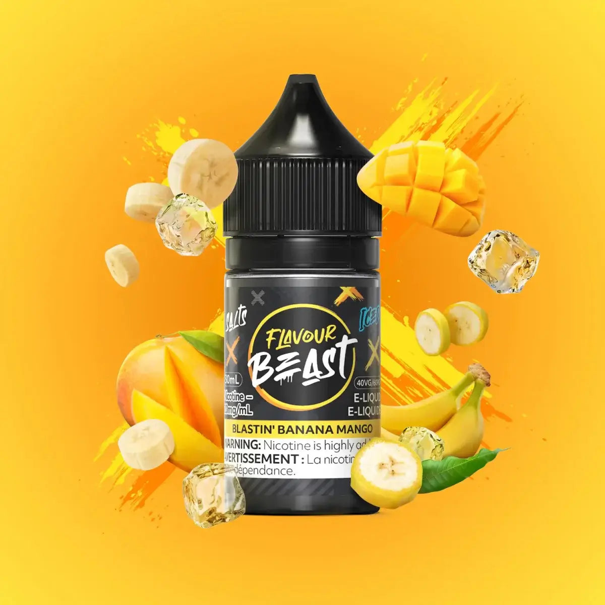 Flavour Beast - Blastin' Banana Mango Ice - Salt Nic E-Liquid - Salt Nic E-Liquid - Vapeshop Mania