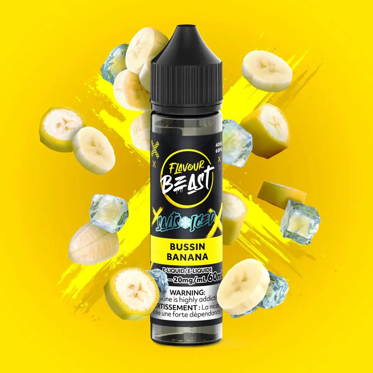 Flavour Beast - Bussin Banana Ice - Salt Nic E-Liquid - Salt Nic E-Liquid - Vapeshop Mania