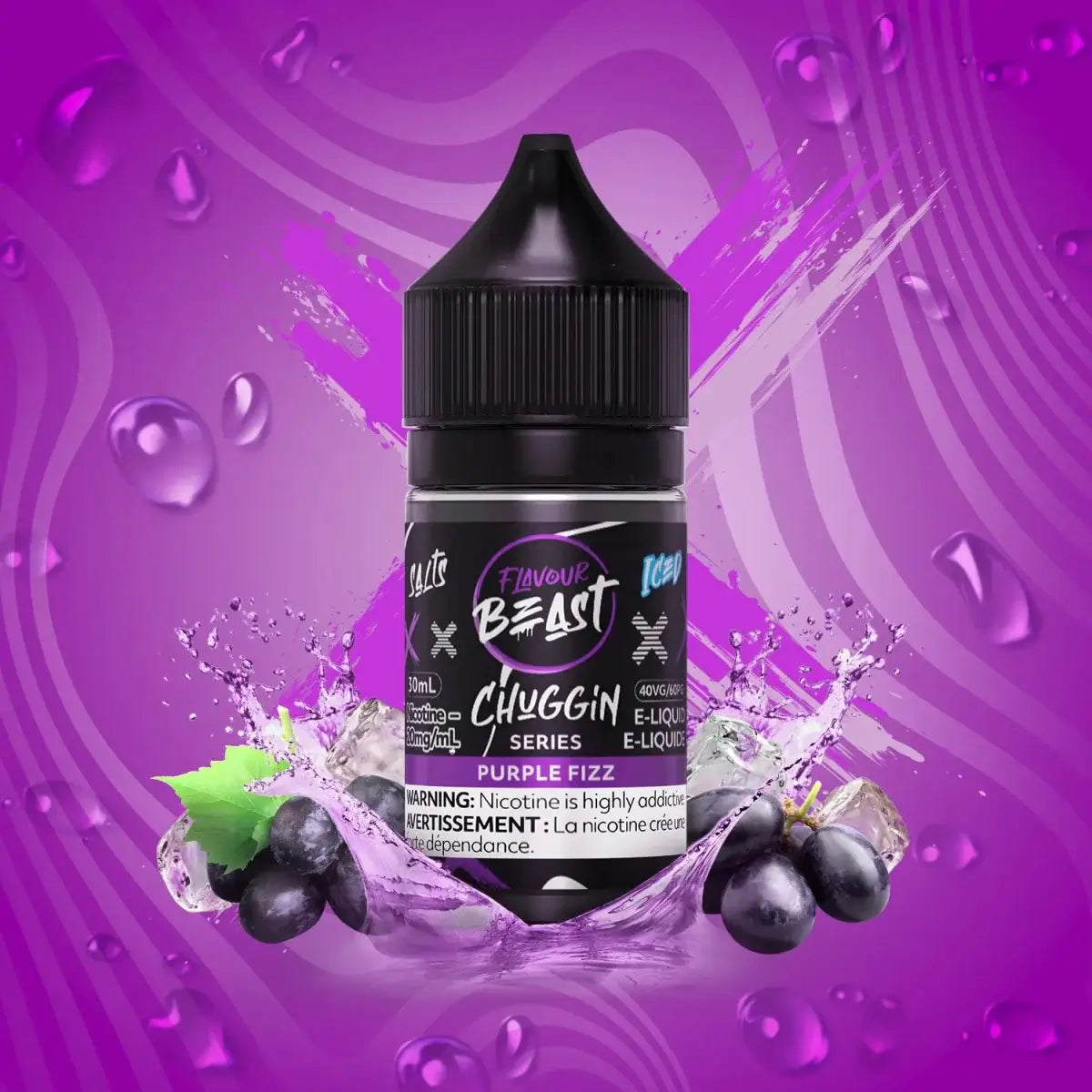 Flavour Beast Chuggin - Purple Fizz Ice - Salt Nic E-Liquid - Salt Nic E-Liquid - Vapeshop Mania