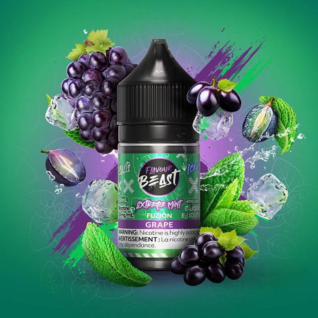 Flavour Beast - Extreme Mint Fuzion Grape (Iced) - Salt Nic E-Liquid - Salt Nic E-Liquid - Vapeshop Mania