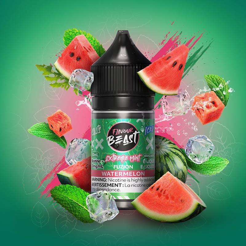 Flavour Beast - Extreme Mint Fuzion Watermelon - Salt Nic E-Liquid - Salt Nic E-Liquid - Vapeshop Mania