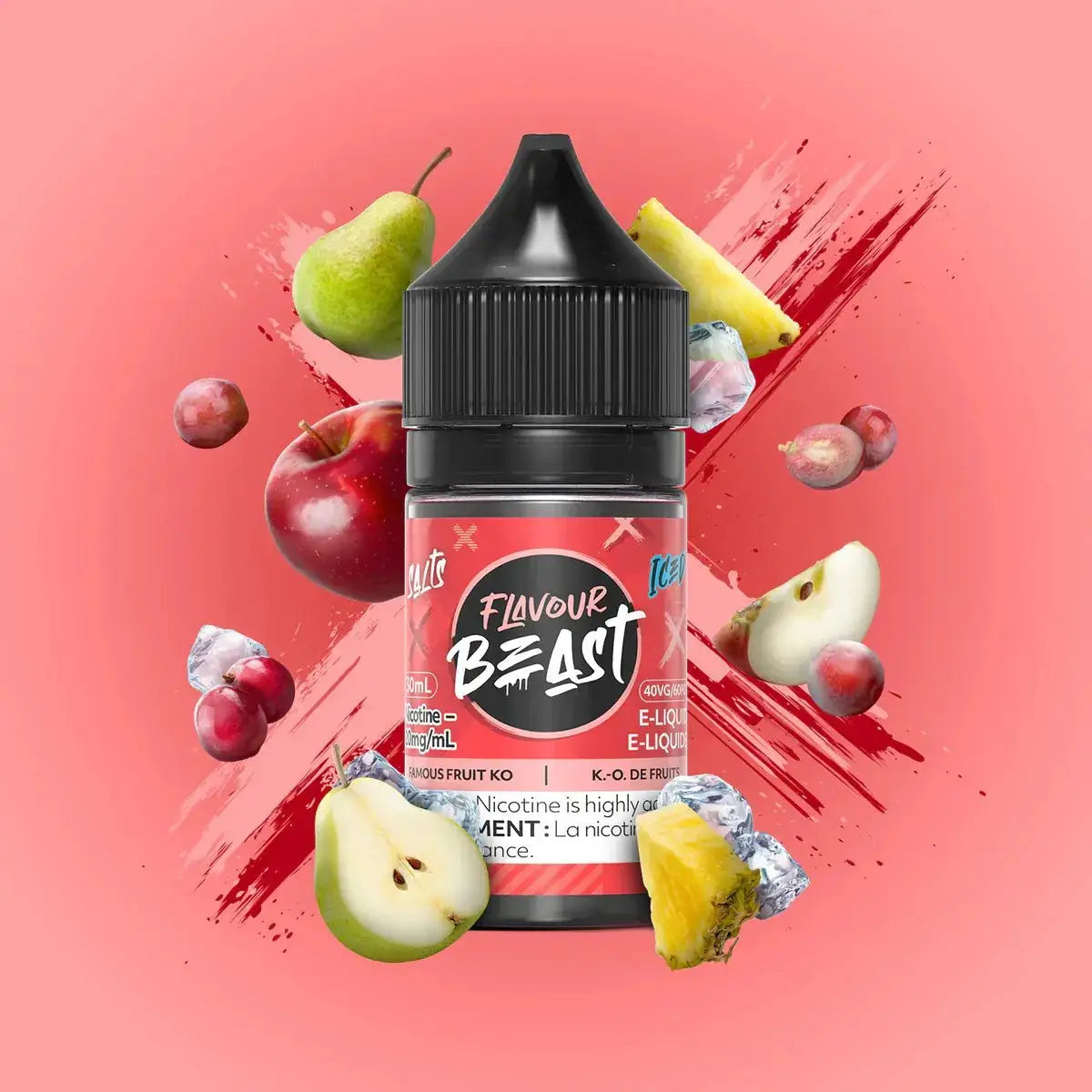Flavour Beast - Famous Fruit KO Iced - E-liquide Salt Nic - E-liquide Salt Nic - Vapeshop Mania