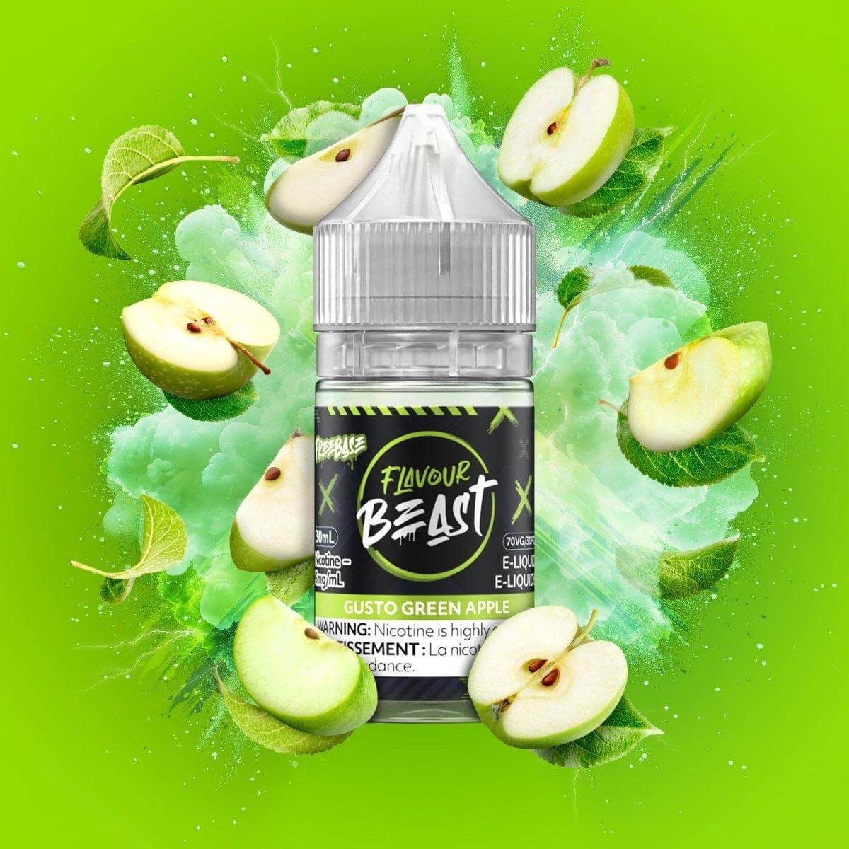 Flavour Beast - Gusto Green Apple - E-Liquid - Freebase E-Liquid - Vapeshop Mania