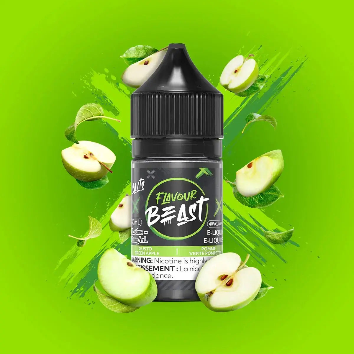 Flavour Beast - Gusto Green Apple - E-liquide Salt Nic - E-liquide Salt Nic - Vapeshop Mania