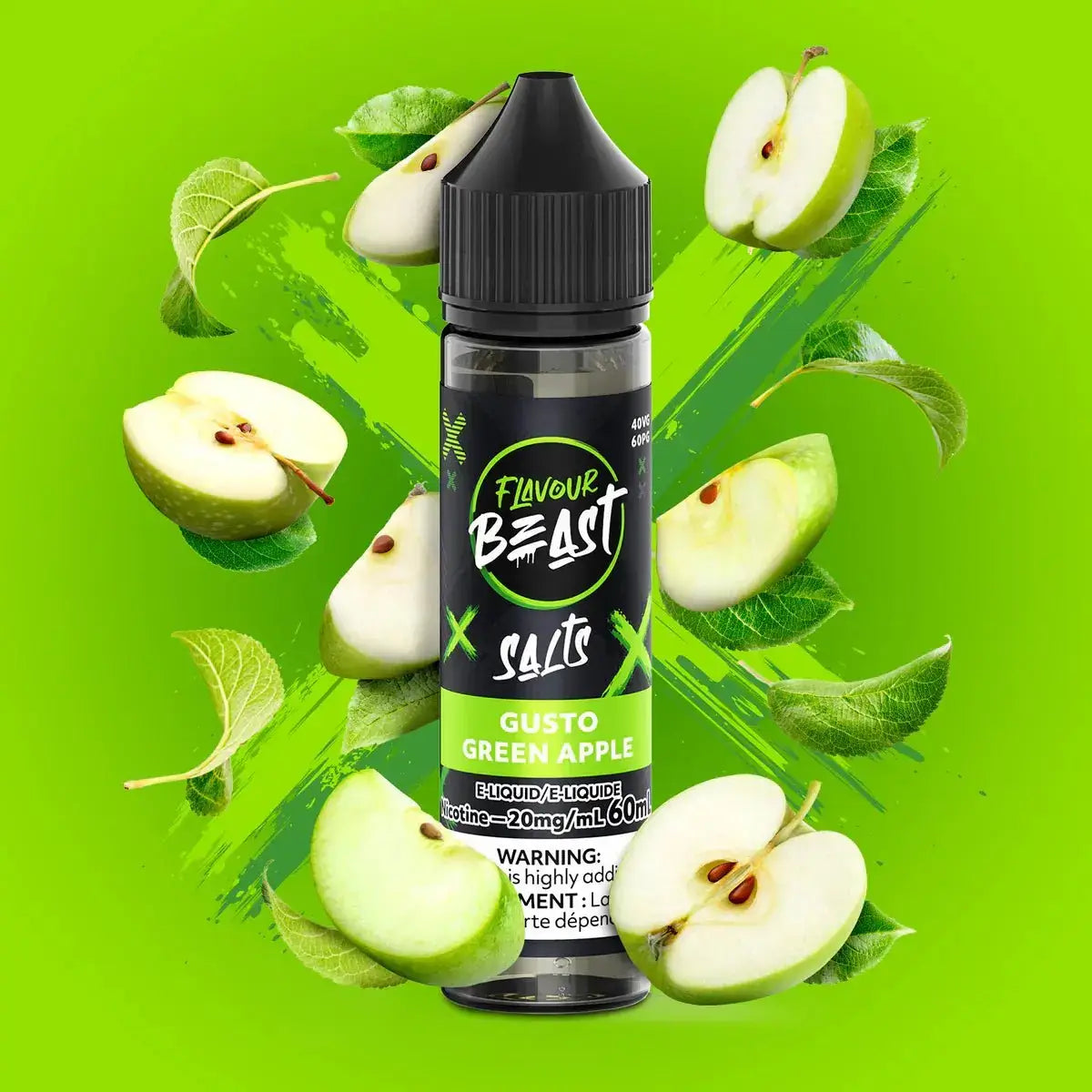 Flavour Beast - Gusto Green Apple - E-liquide Salt Nic - E-liquide Salt Nic - Vapeshop Mania
