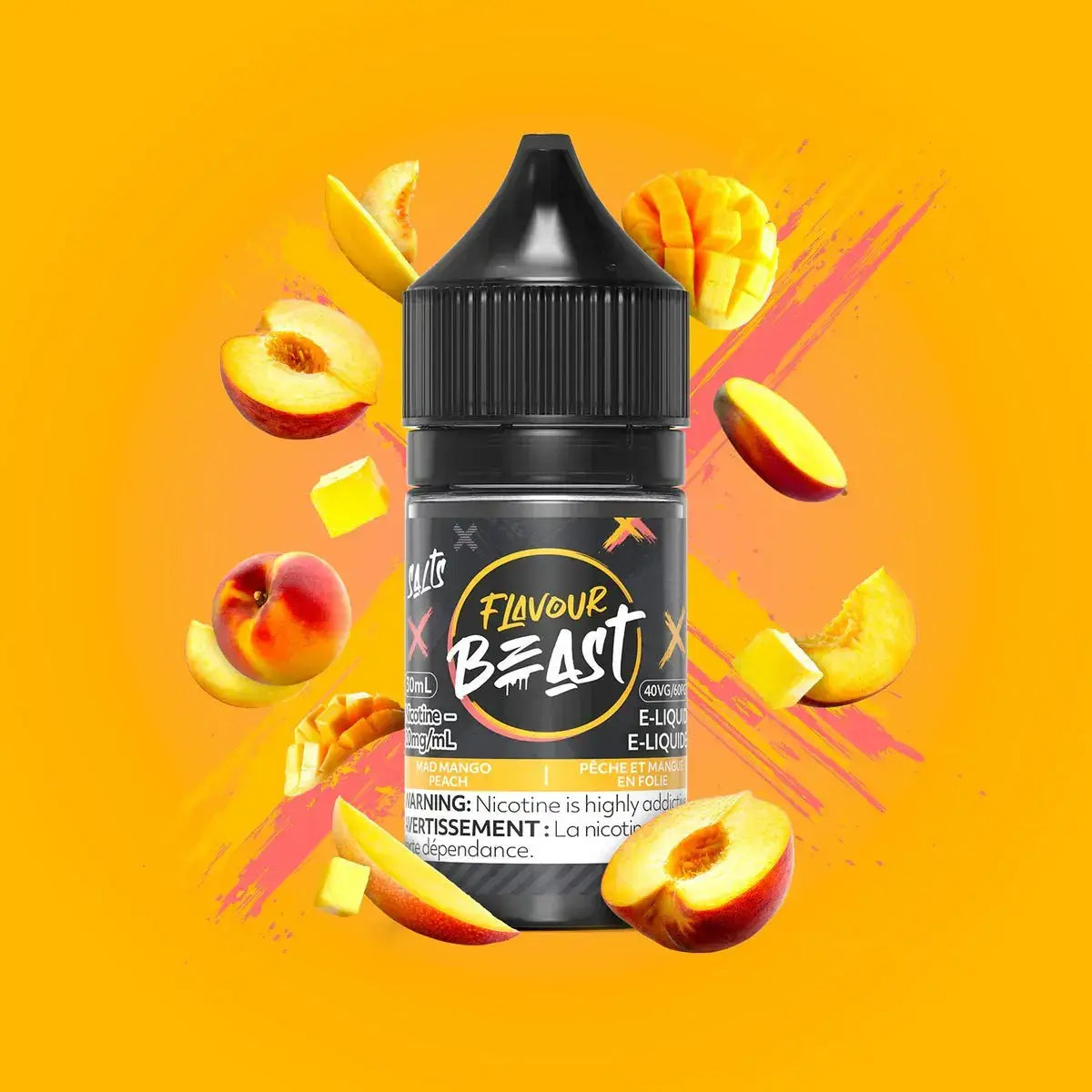 Flavour Beast - Mad Mango Peach - E-liquide Salt Nic - E-liquide Salt Nic - Vapeshop Mania