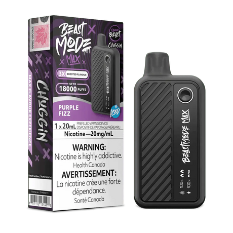 Flavour Beast Mode Max 18K - Chuggin' Purple Fizz - Disposable Vape - Vapeshop Mania