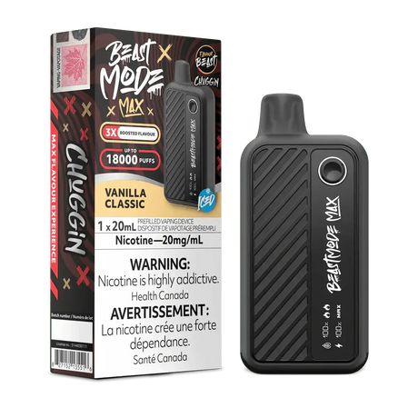 Flavour Beast Mode Max 18K - Chuggin' Vanilla Classic - Disposable Vape - Vapeshop Mania