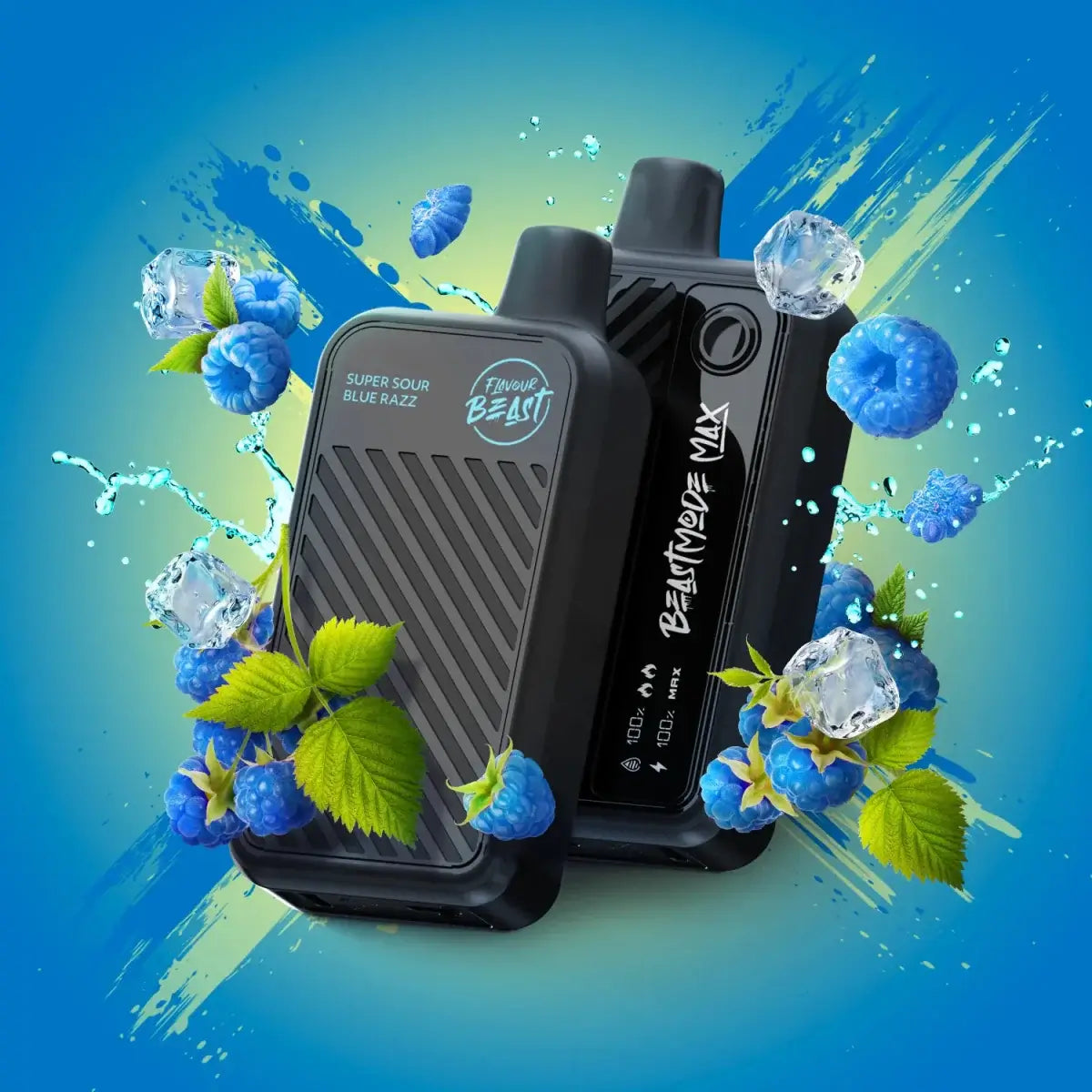 Flavour Beast Mode Max 18K - Super Sour Blue Razz Ice - Disposable Vape - Vapeshop Mania