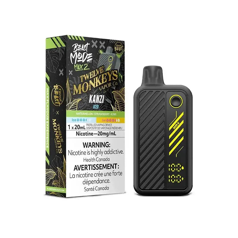 Flavour Beast Mode Max 2 50K - 12 Monkeys Kanzi Ice - Disposable Vape - Vapeshop Mania