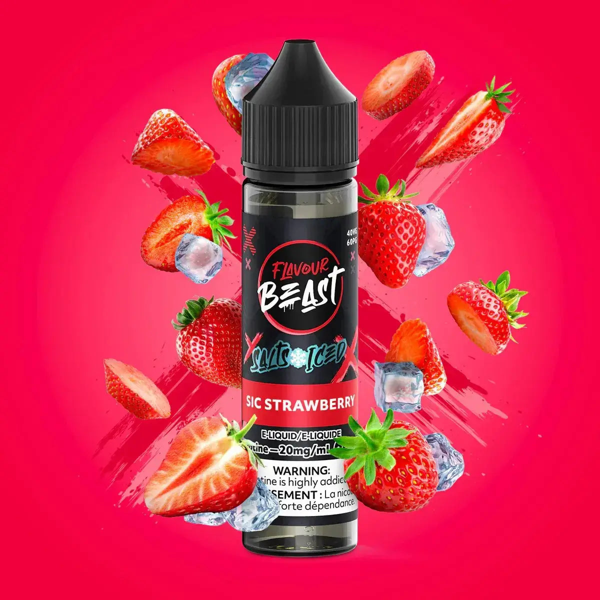 Flavour Beast - Sic Strawberry Iced - E-liquide Salt Nic - E-liquide Salt Nic - Vapeshop Mania