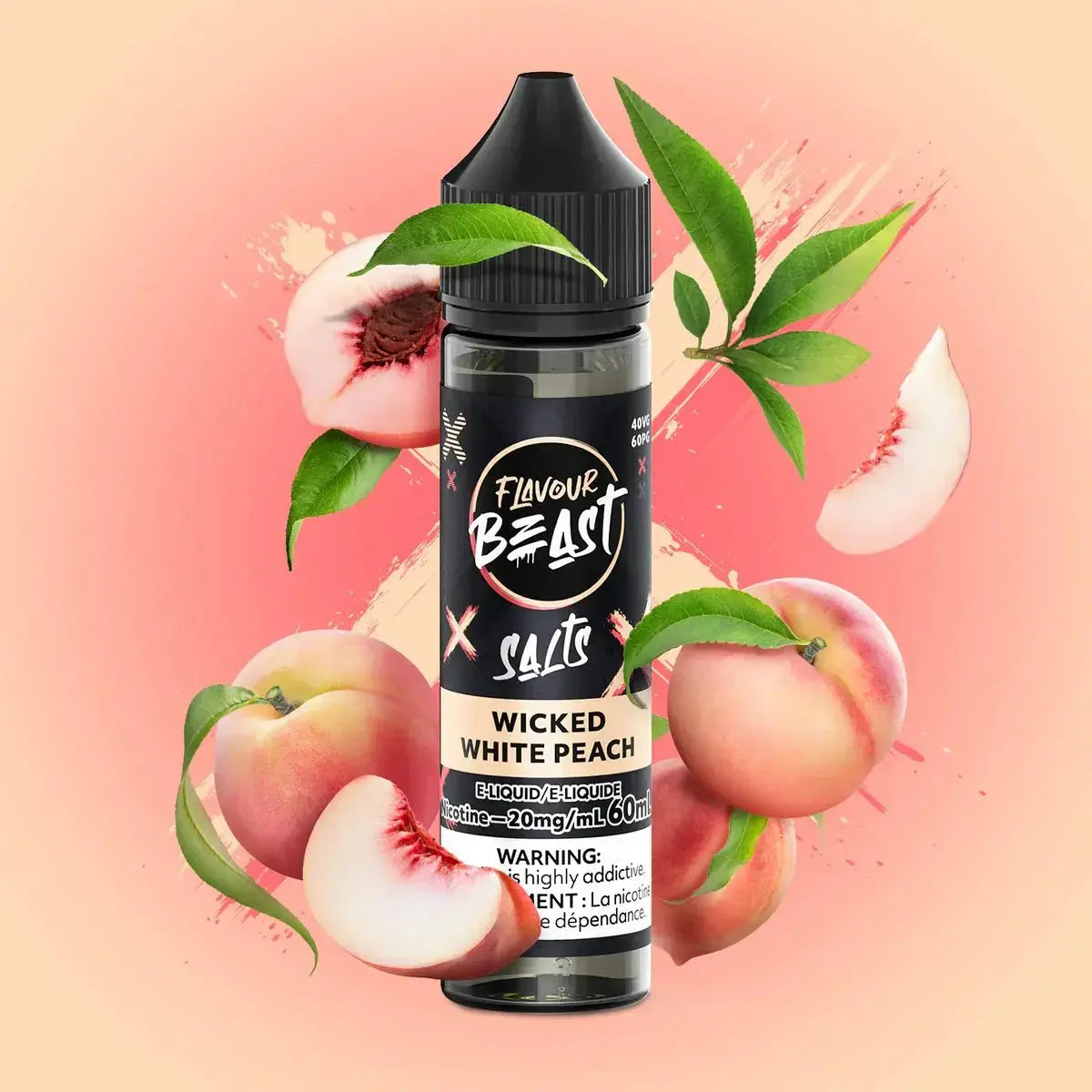 Flavour Beast - Wicked White Peach - Salt Nic E-Liquid - Salt Nic E-Liquid - Vapeshop Mania