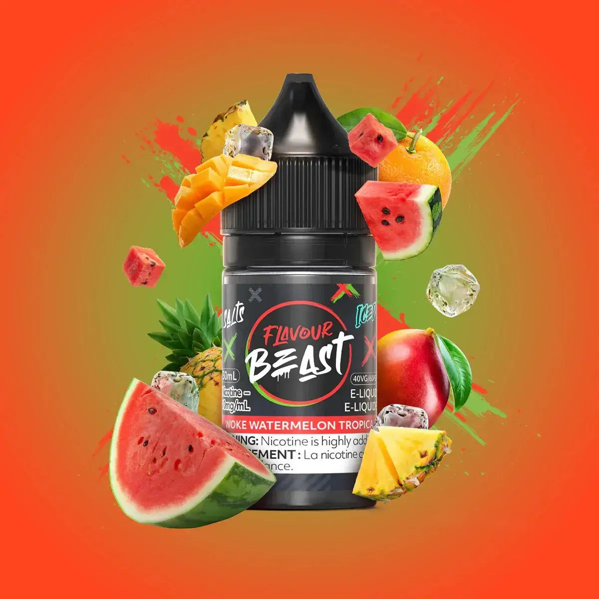 Flavour Beast - Woke Watermelon Tropica - Salt Nic E-Liquid - Salt Nic E-Liquid - Vapeshop Mania