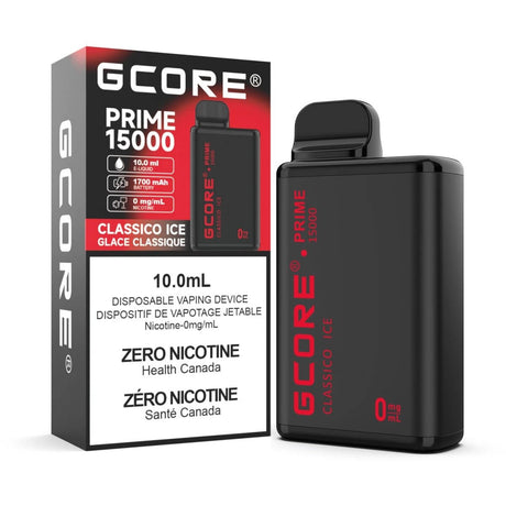 GCore Prime 15K 0 mg - Classico Ice - Vape jetable - Vapeshop Mania