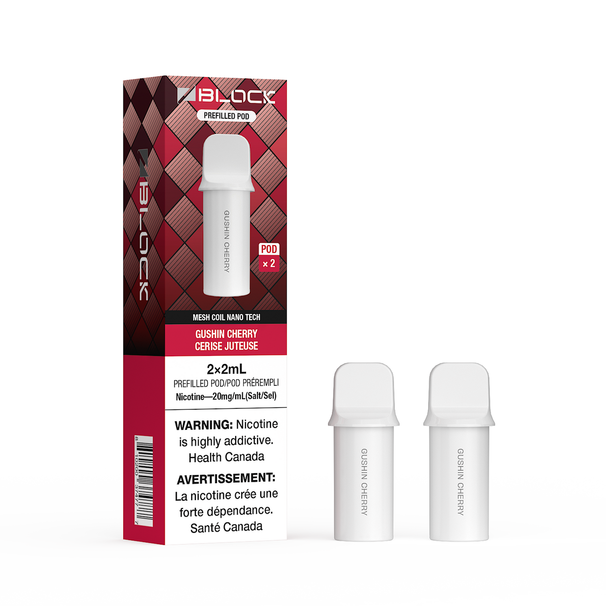 ZBlock 2mL Pod 2-Pack - Gushin Cherry - Prefilled Pod - Vapeshop Mania