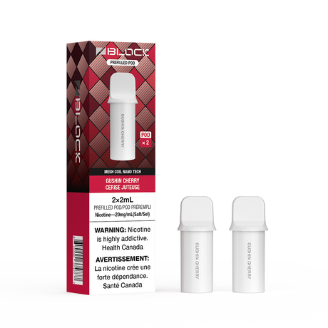 ZBlock 2mL Pod 2-Pack - Gushin Cherry - Prefilled Pod - Vapeshop Mania