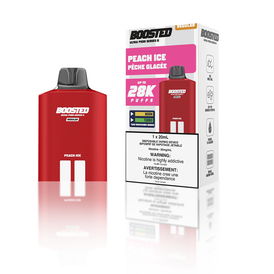 Boosted Ultra Series II 28K Pod 20ml - Peach Ice