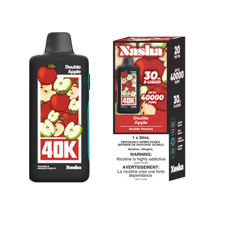 Nasha 40K - Double Pomme - Cigarette électronique jetable - Vapeshop Mania
