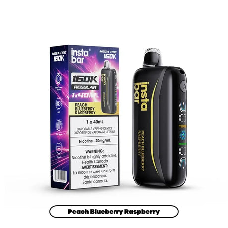 Insta Bar Mega Pro 160K - Peach Blueberry Raspberry