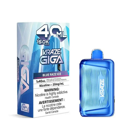 Kraze Giga 150K - Blue Razz Ice